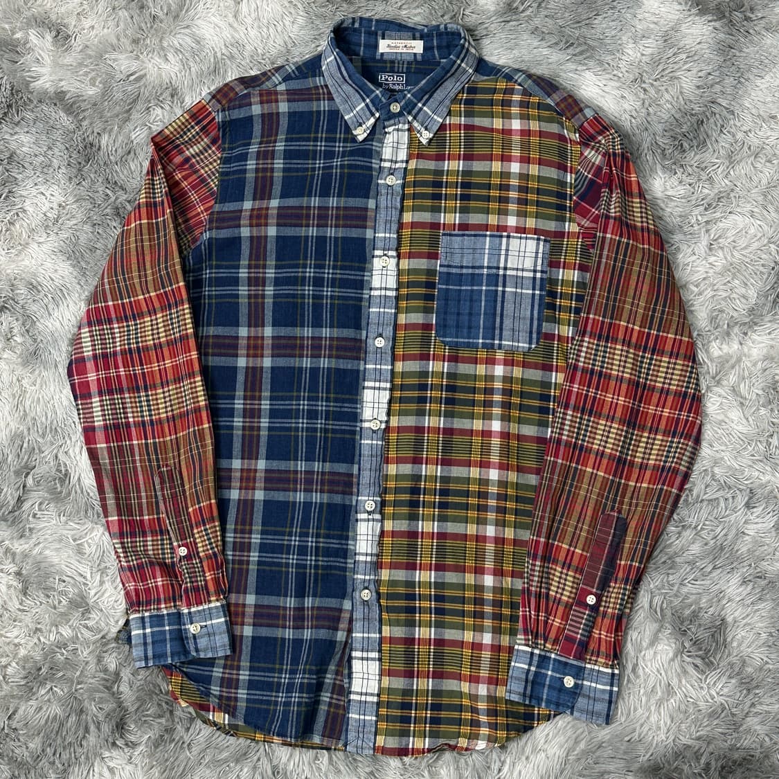 폴로랄프로렌 인디고 마드라스 셔츠  상품이미지1