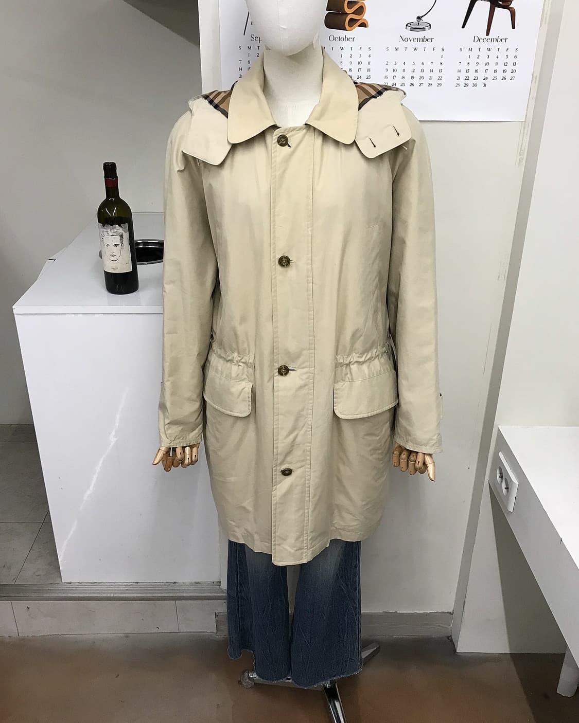 버버리 후드 롱자켓 (패딩내피형) 상품이미지8