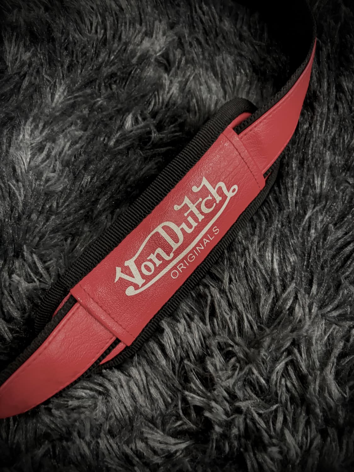 Von Dutch 레드 스퀘어 레더 크로스백 상품이미지4