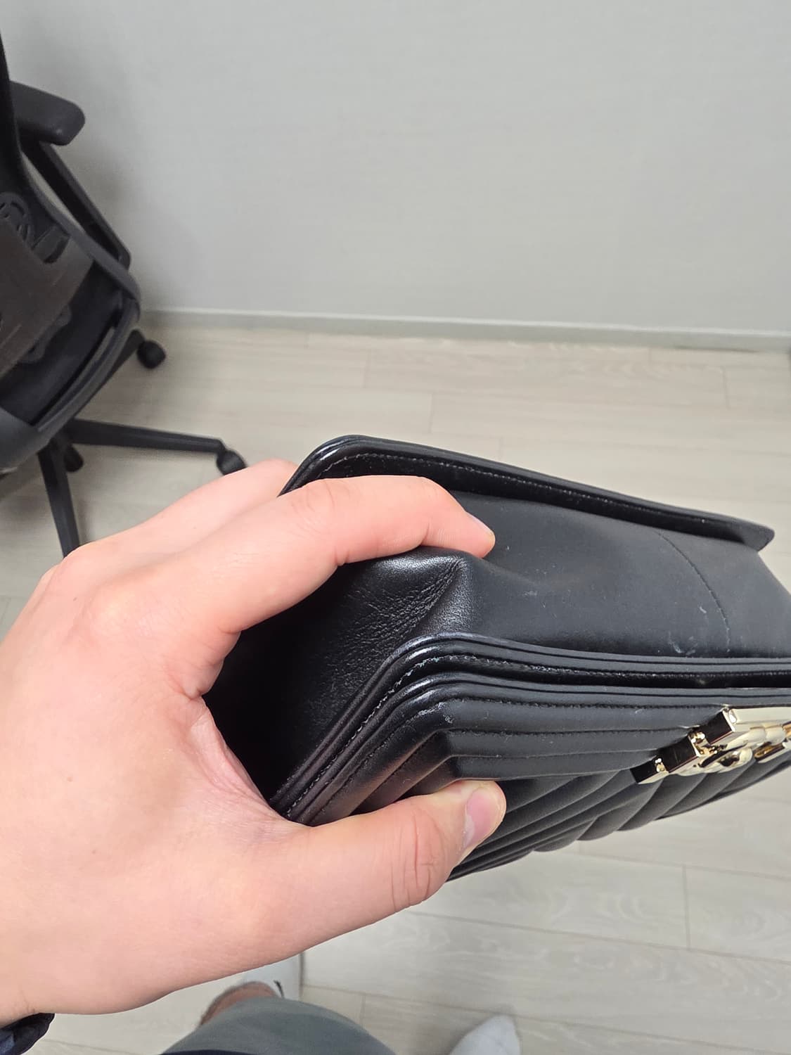 샤넬 보이백 쉐브론 카프스킨 미디움 상품이미지6