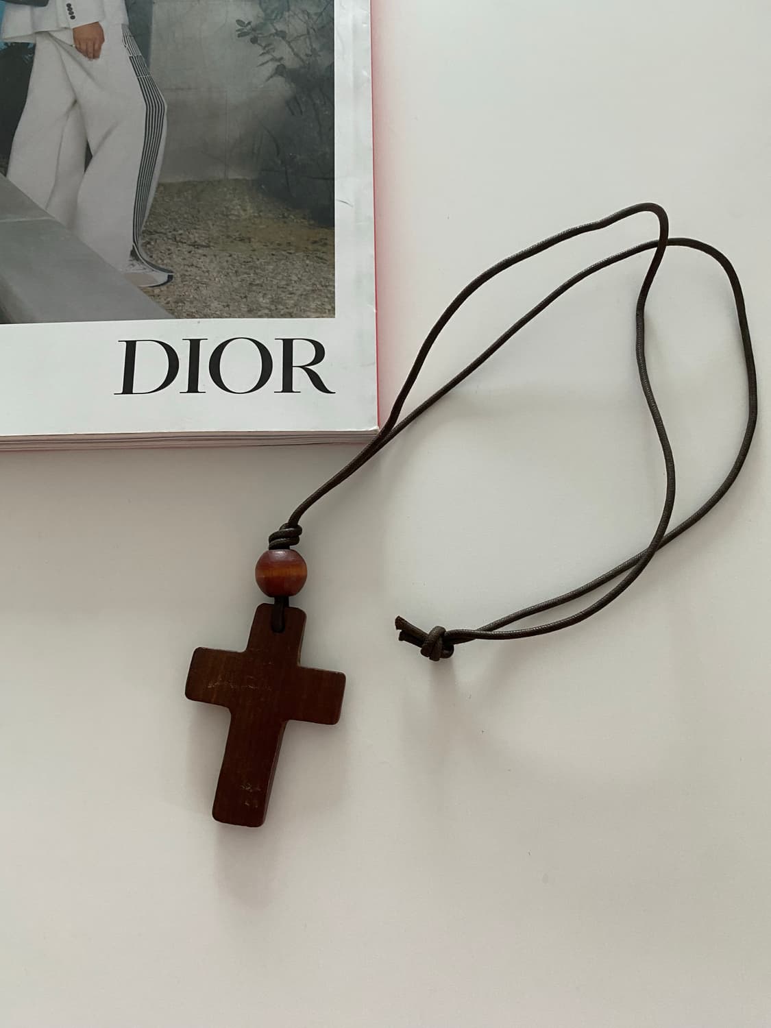 빈티지 십자가 우드 목걸이 상품이미지2