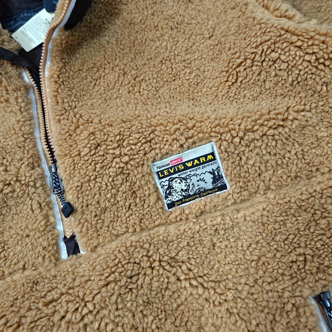 리바이스(Levis) 브라운 플리스 아노락 상품이미지4