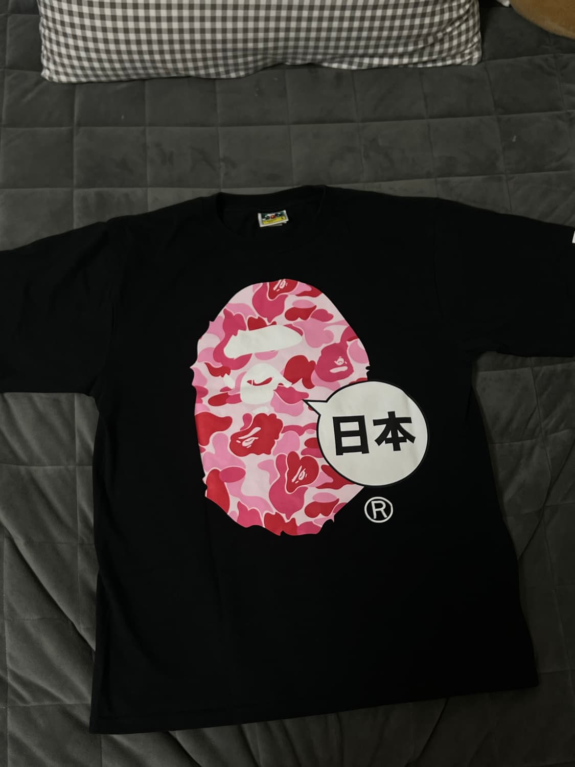 베이프 빅헤드 로고 반팔 벚꽃에디션 L 상품이미지2