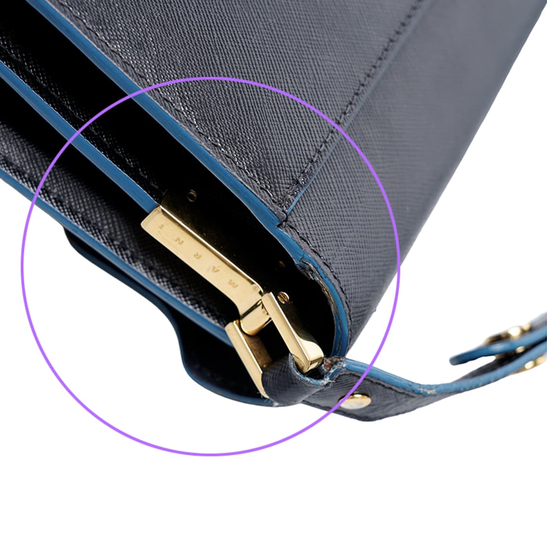 (중고) 마르니 블랙 사피아노 트렁크 미니 숄더백 상품이미지6