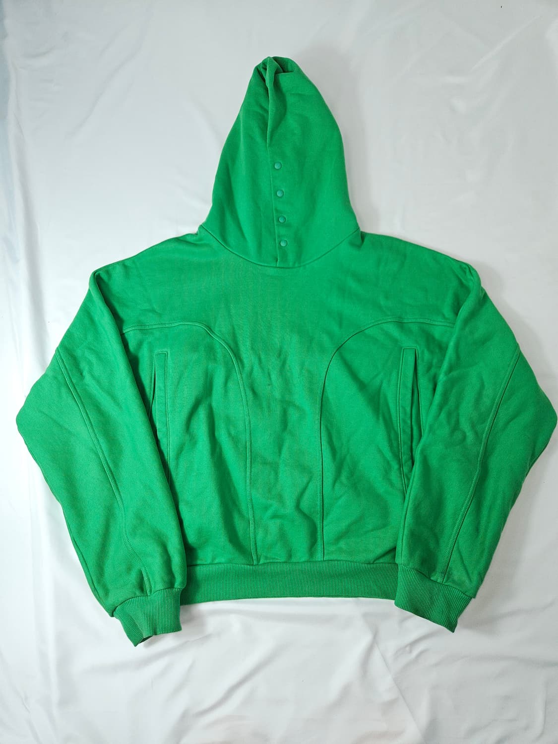 그레일즈 레트로 지오메트리 그린 후드티 테리 1사이즈 이지갭맛 상품이미지1