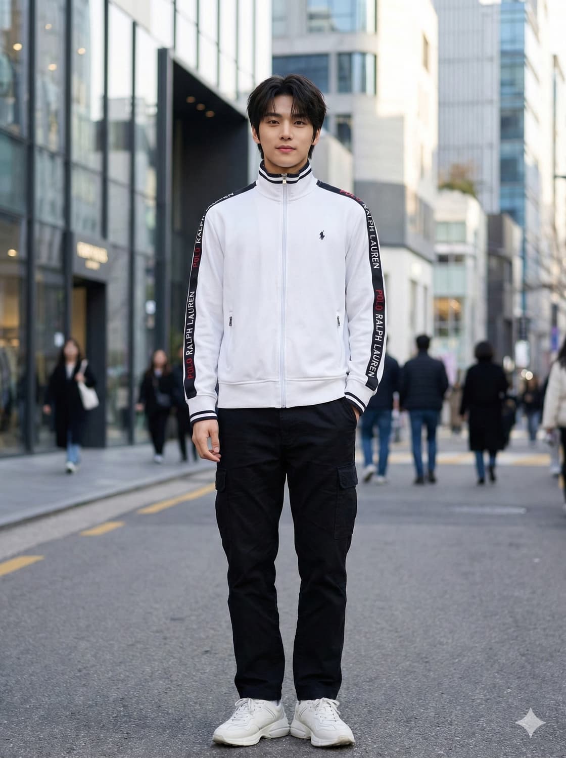 폴로 랄프로렌 로고 테이프 트랙 집업 자켓 상품이미지1