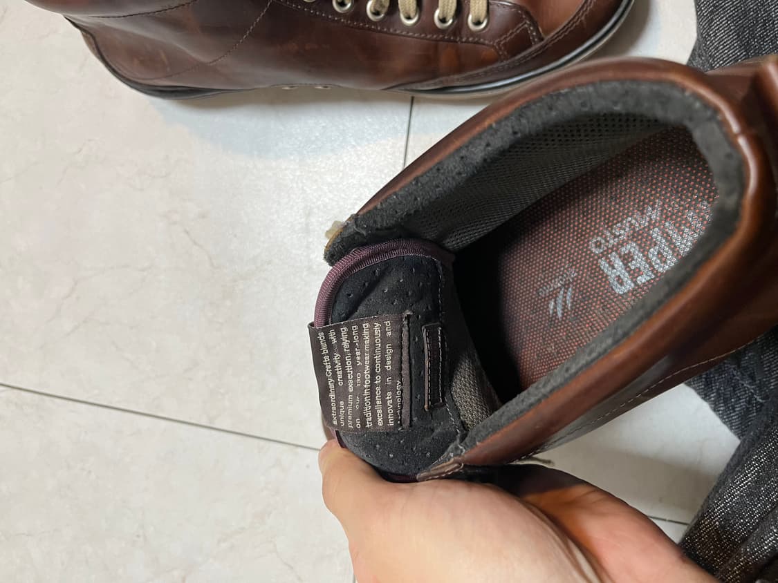 캠퍼 브라운 레더 부츠 42 상품이미지5