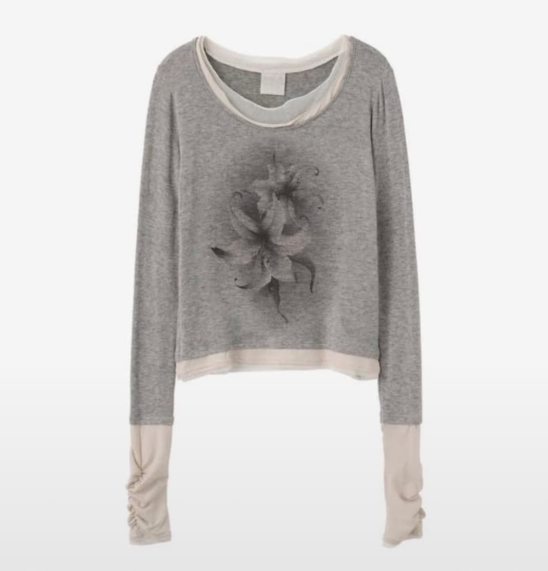 스컬프터 트리플 레이어드 티셔츠 (홍수주 착용) 상품이미지1