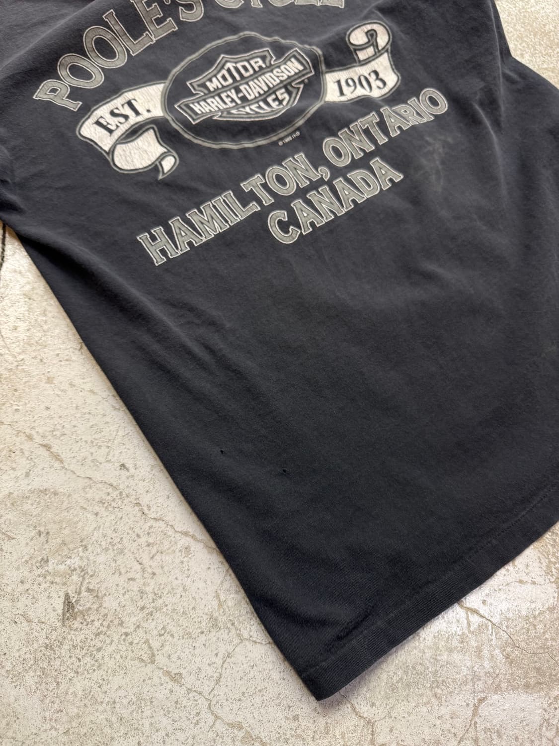 90s 할리데이비슨 오로라울프 반팔티 상품이미지8