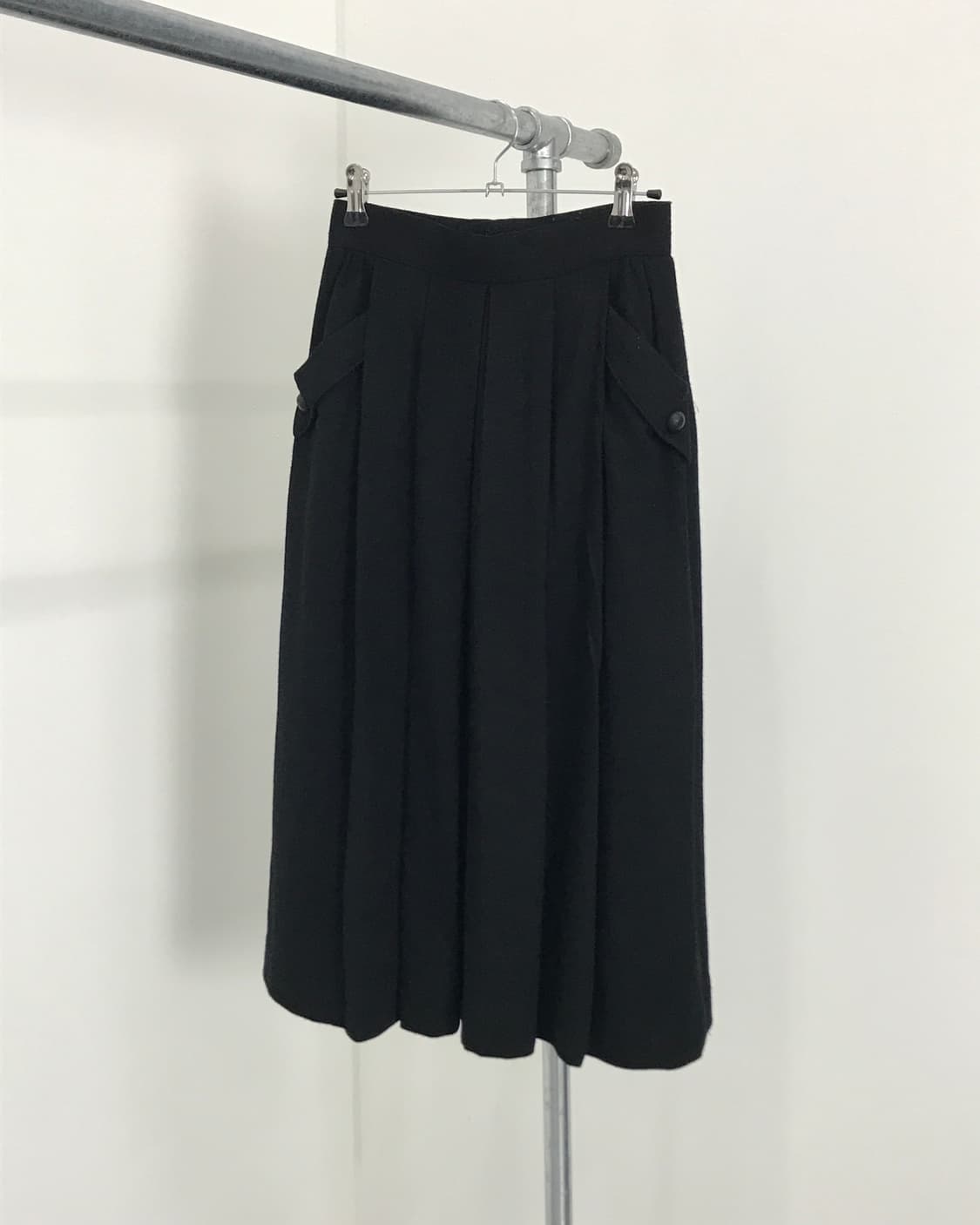 Jpn Black Wool Midi Skirts 상품이미지4