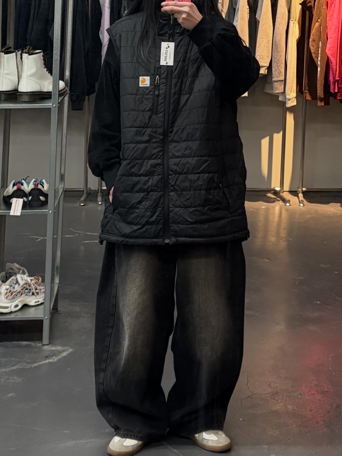 칼하트 길리엄 블랙 경량 베스트 자켓 A3498 상품이미지1