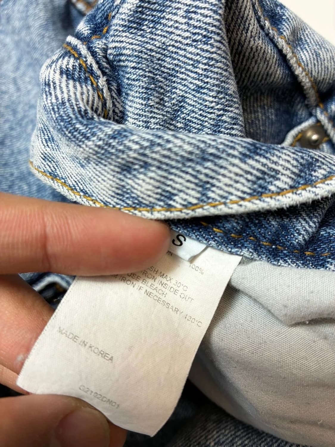 감마갤러리 21FW 웨이브 진 라이트블루 데님 팬츠 PN8433 상품이미지8