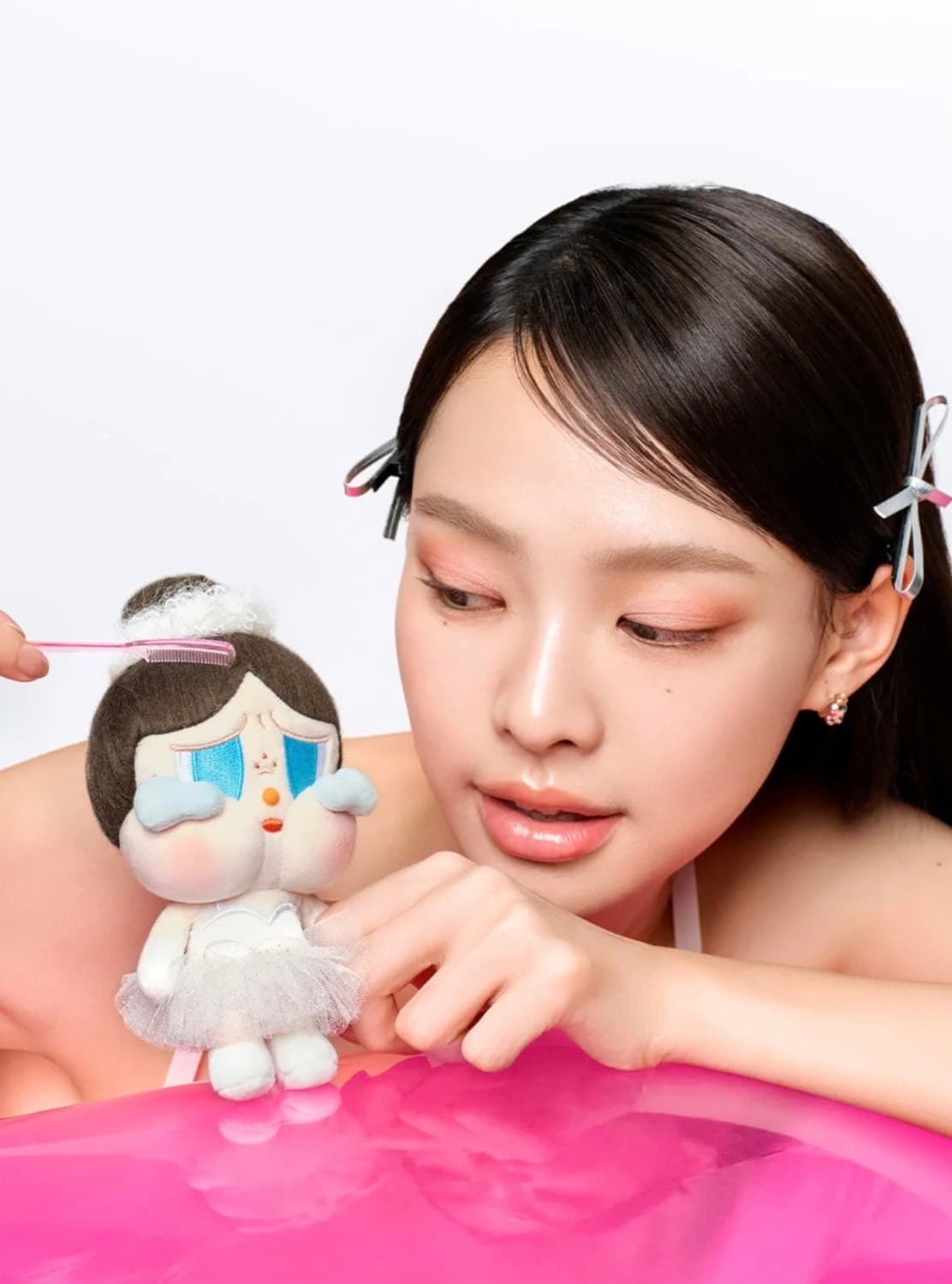 팝마트 크라이베이비 샤이니샤이니 플러시 팬던트 마스코트 키링 상품이미지5