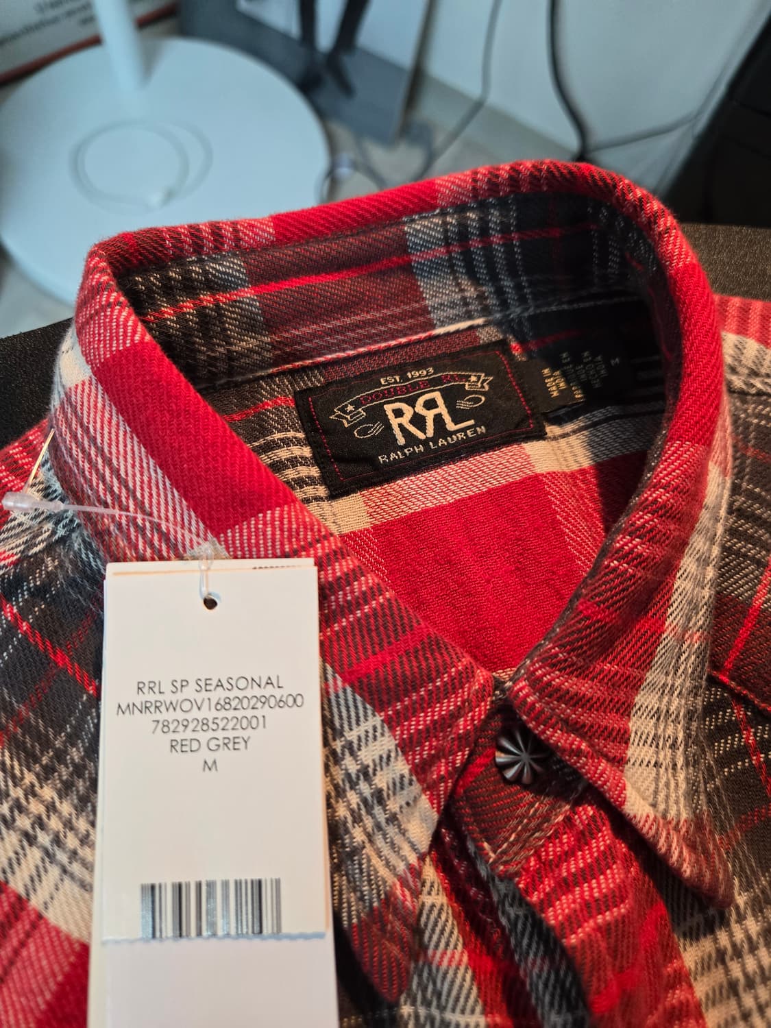 RRL 웨스턴 슬림핏 체크 셔츠 상품이미지2