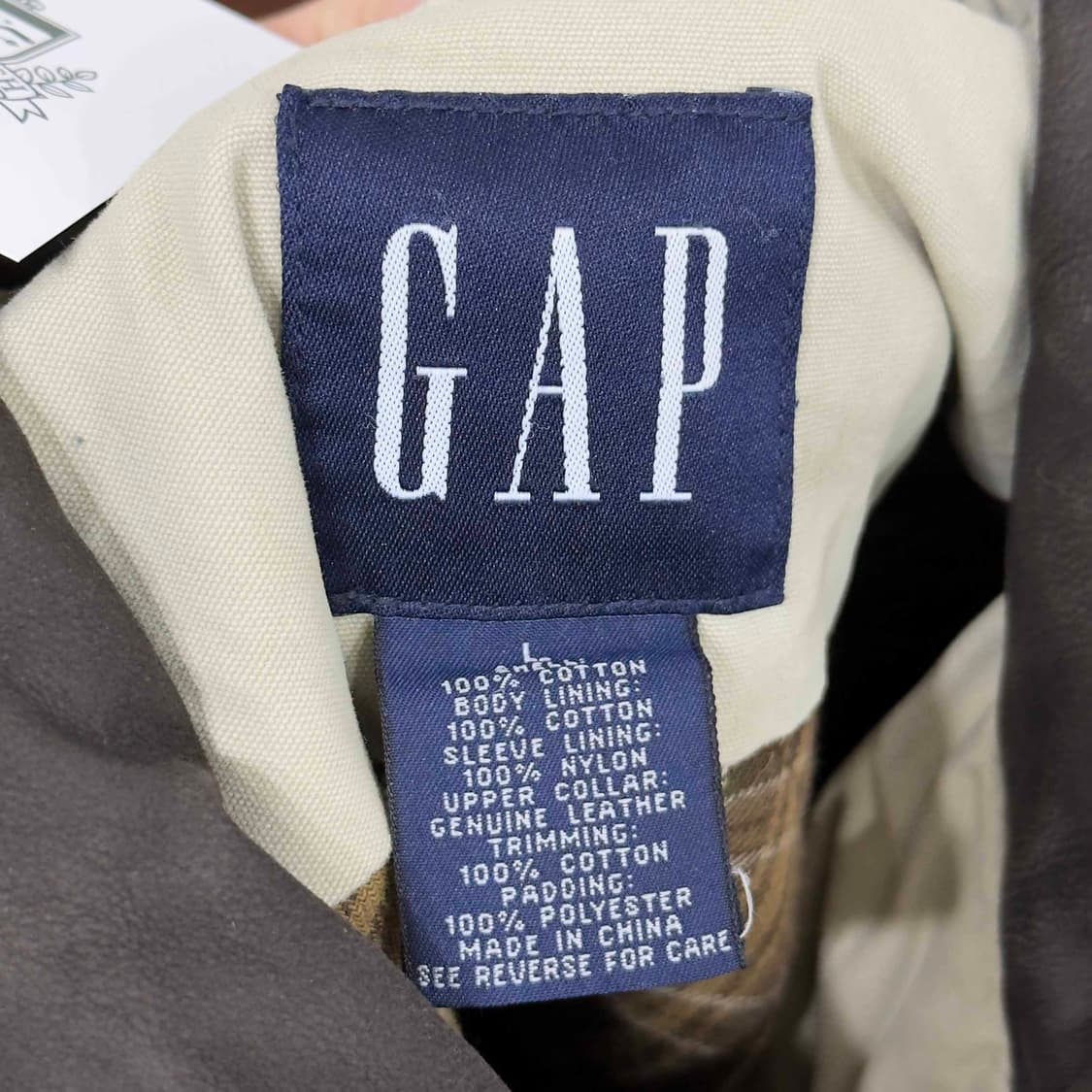 GAP 올드 갭 스웨이드 카라넥 헌팅 자켓 상품이미지6