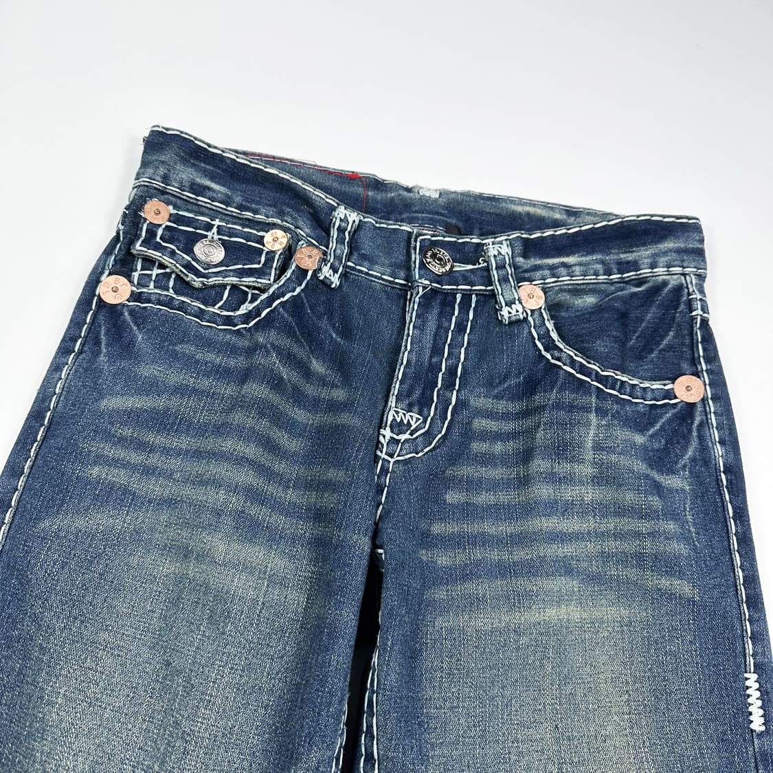 32 트루릴리전 USA 루즈핏 스트레이트 스티치 데님팬츠 상품이미지3