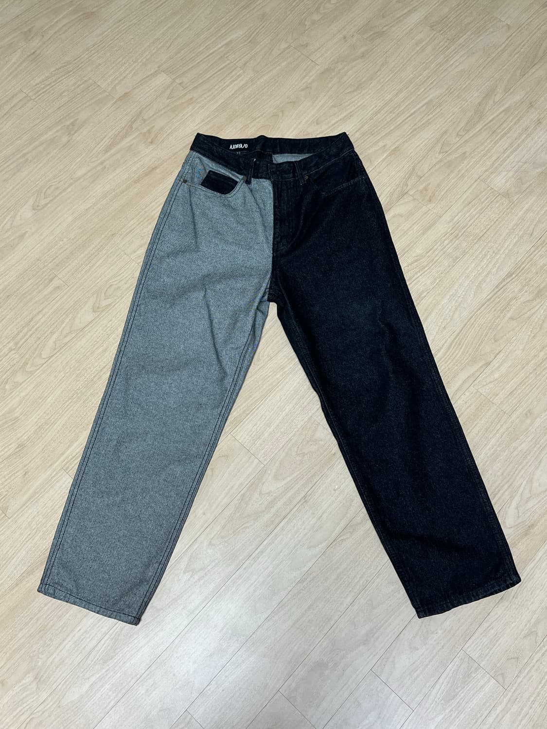 아조바이아조 Twofold Washed Jeans [Black] 상품이미지4