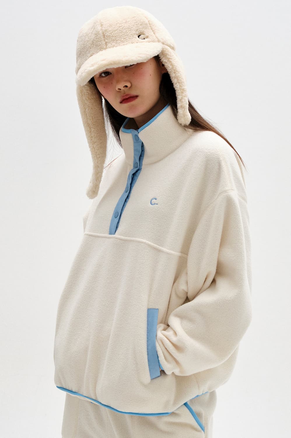 클로브 테디햇 Logo Teddy Hat Beige 상품이미지5