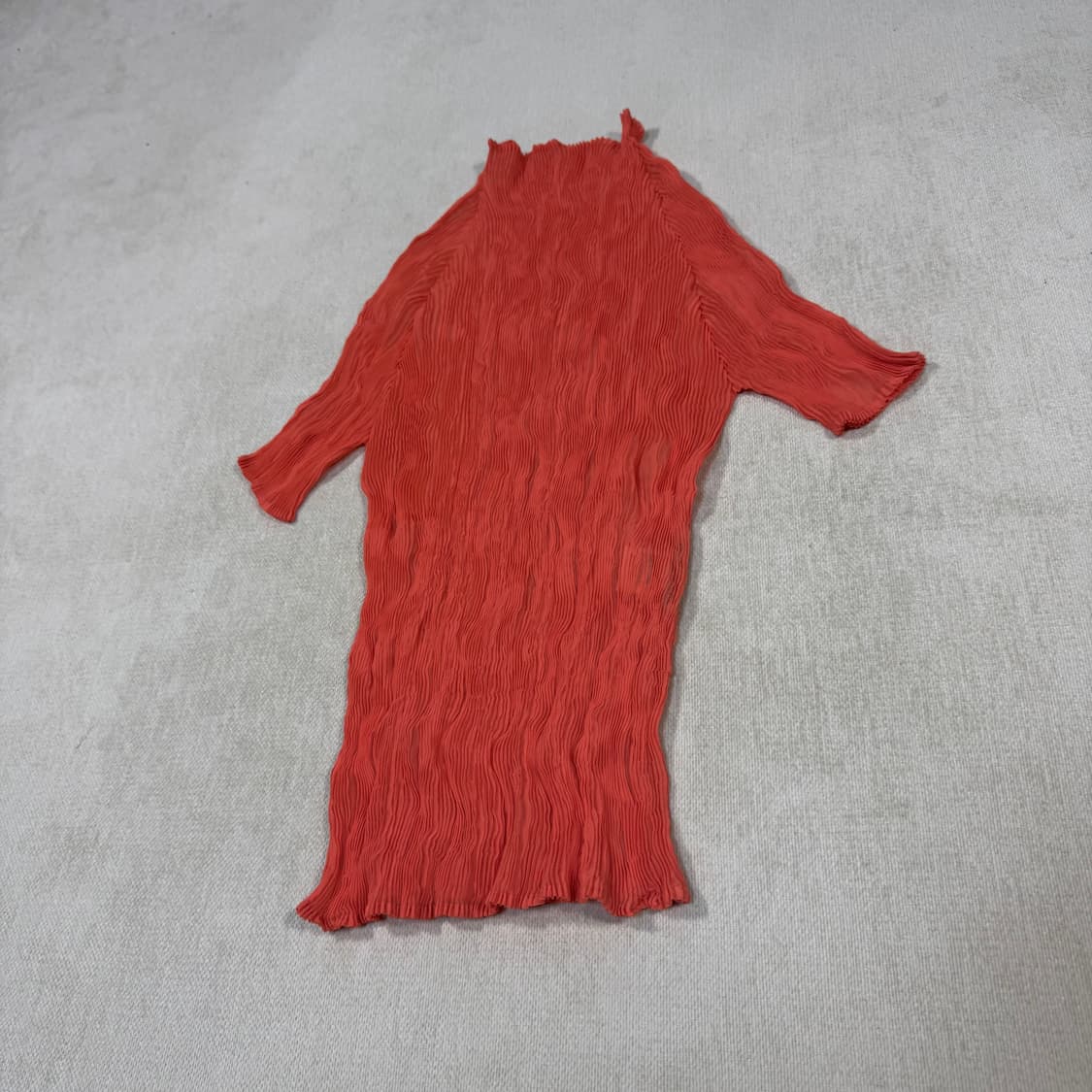 Issey Miyake Pleated Orange Pink Top 상품이미지2