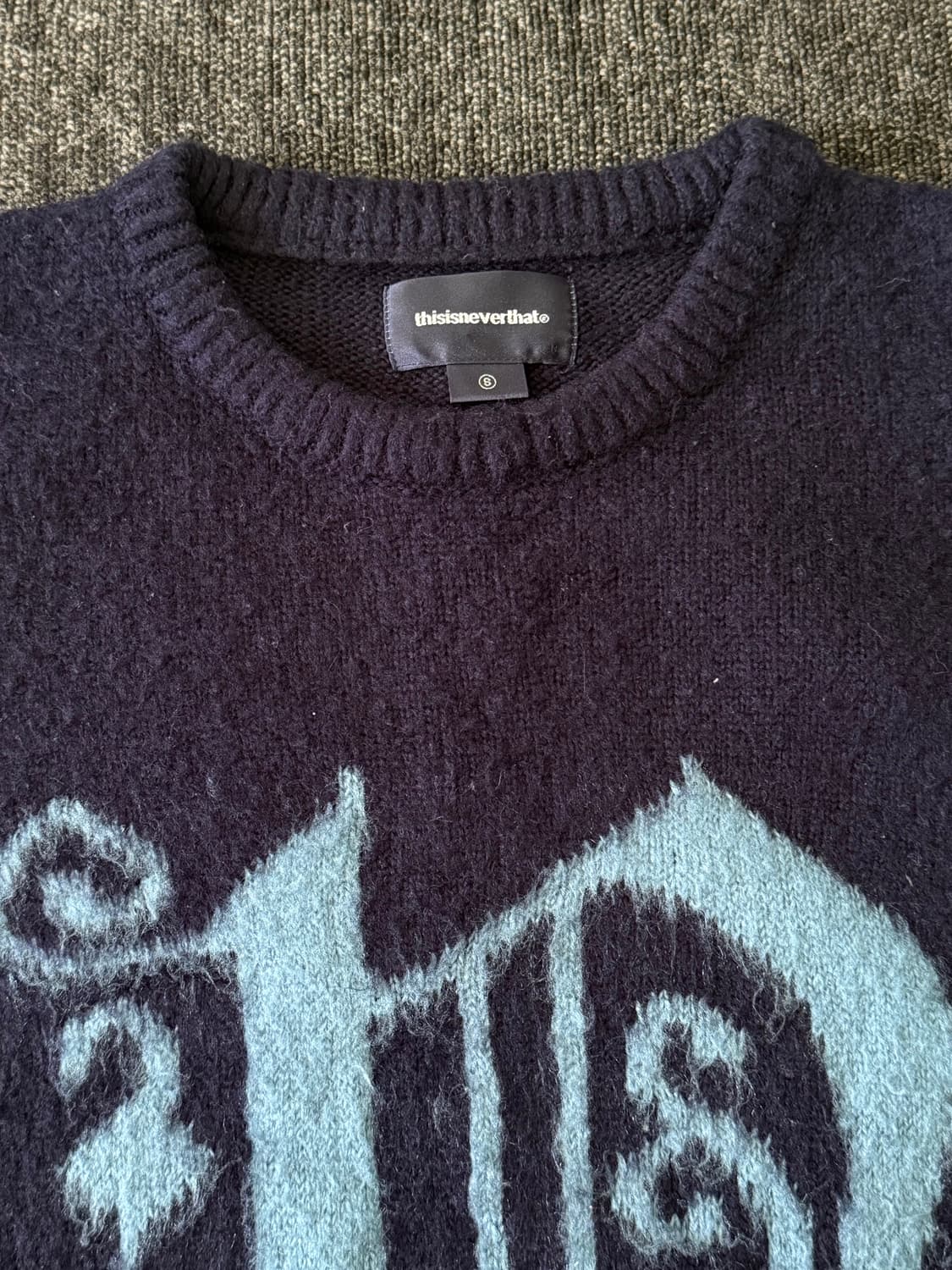 [S] 디스이즈네버댓 니트 네이비 상품이미지2