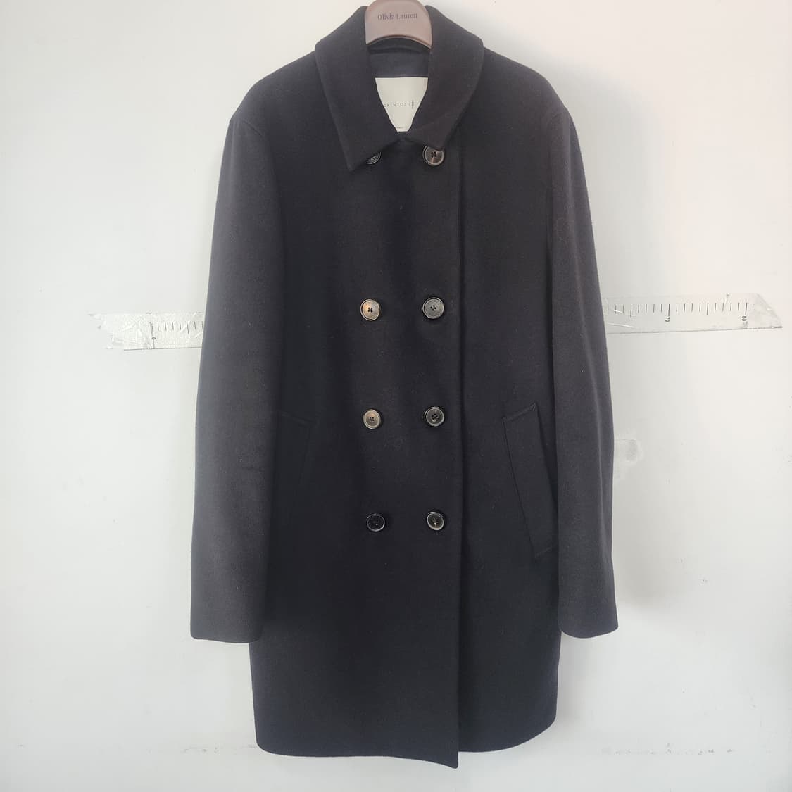 Mackintosh 블랙 더블 버튼 코트 상품이미지1