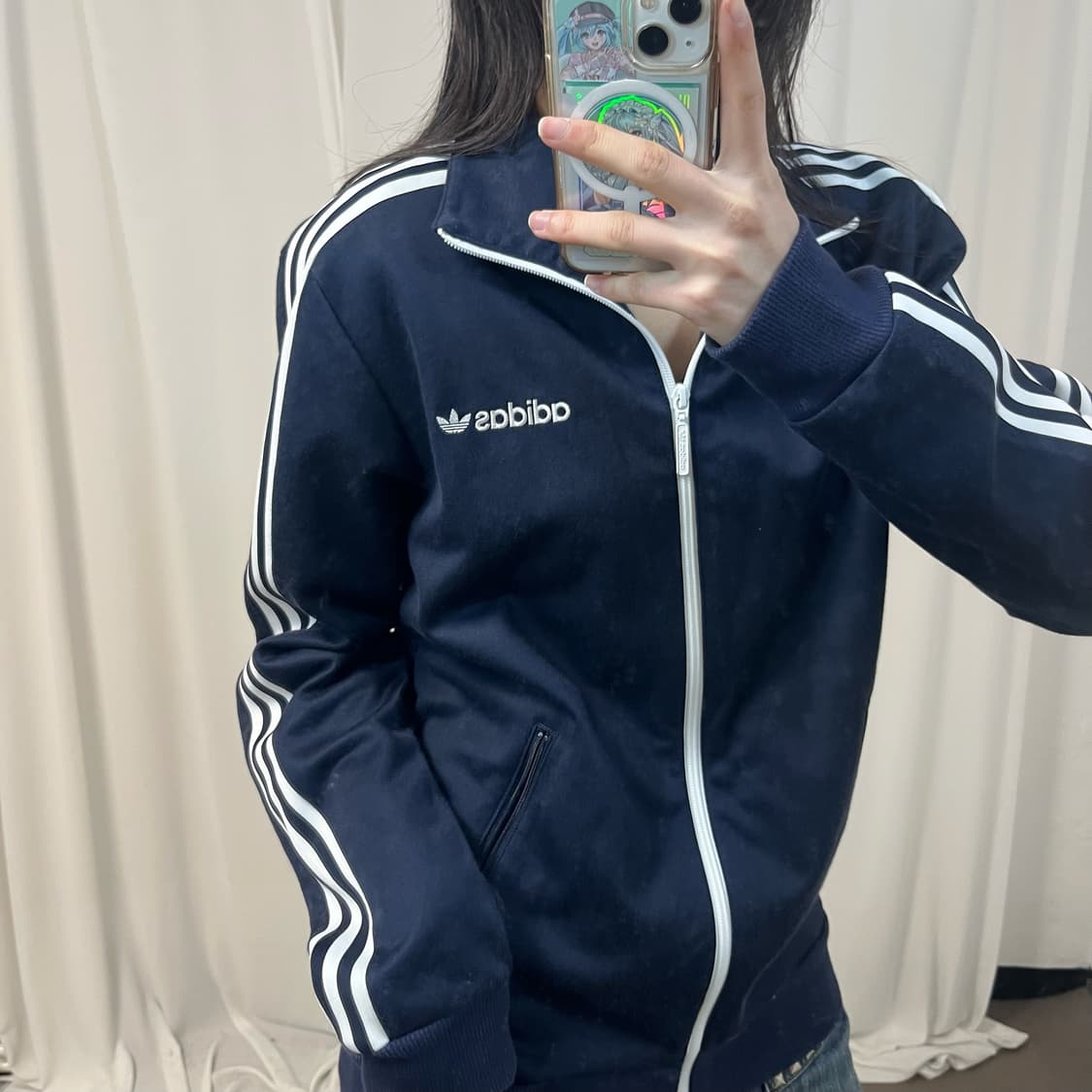 Adidas navy Beckenbauer BB track top 상품이미지3