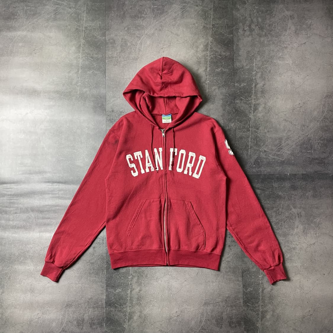 CHAMPION 챔피온 빈티지 레드 코튼 후드집업 A00429 상품이미지1