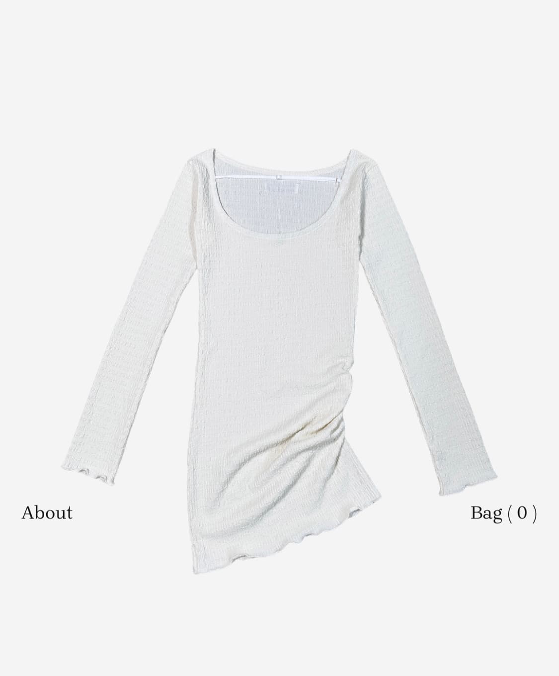 더미스테리어스호텔 언발란스 셔링 원피스 상품이미지2