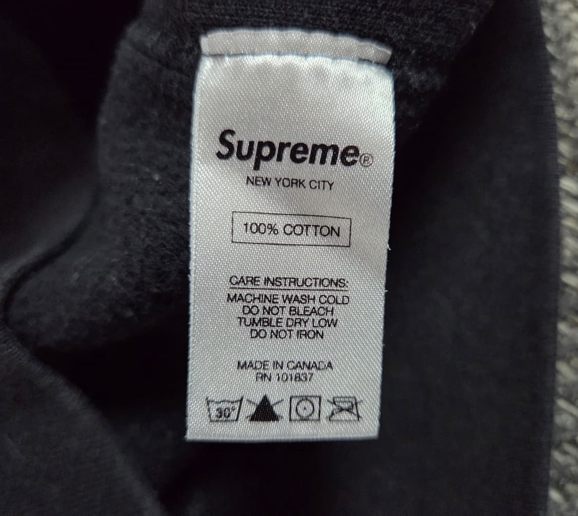 슈프림 15FW 박스로고 블랙 크루넥 맨투맨 상품이미지7