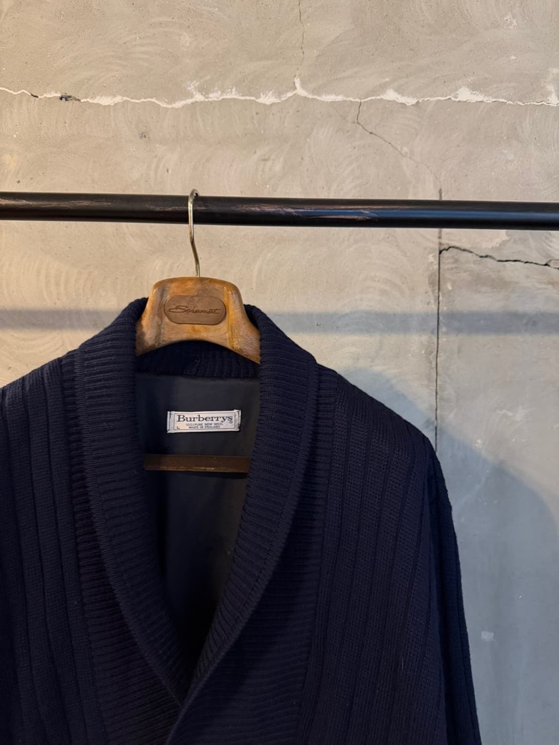 버버리 스코티쉬 숄칼라 가디건 105~110 상품이미지10