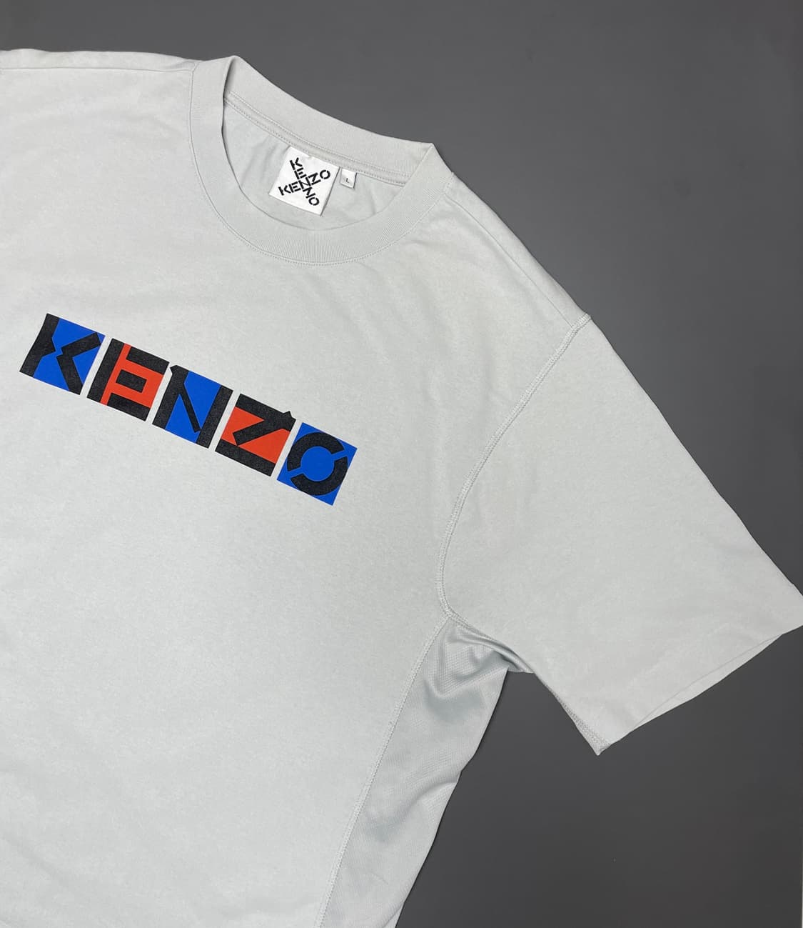 [L] 겐조 KENZO SS21 알파벳 로고 루즈 반팔 티셔츠 상품이미지3