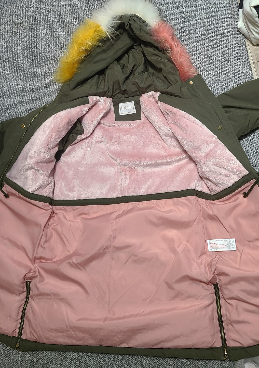 Guess 여아 덕다운  롱패딩 155  - 75 상품이미지4