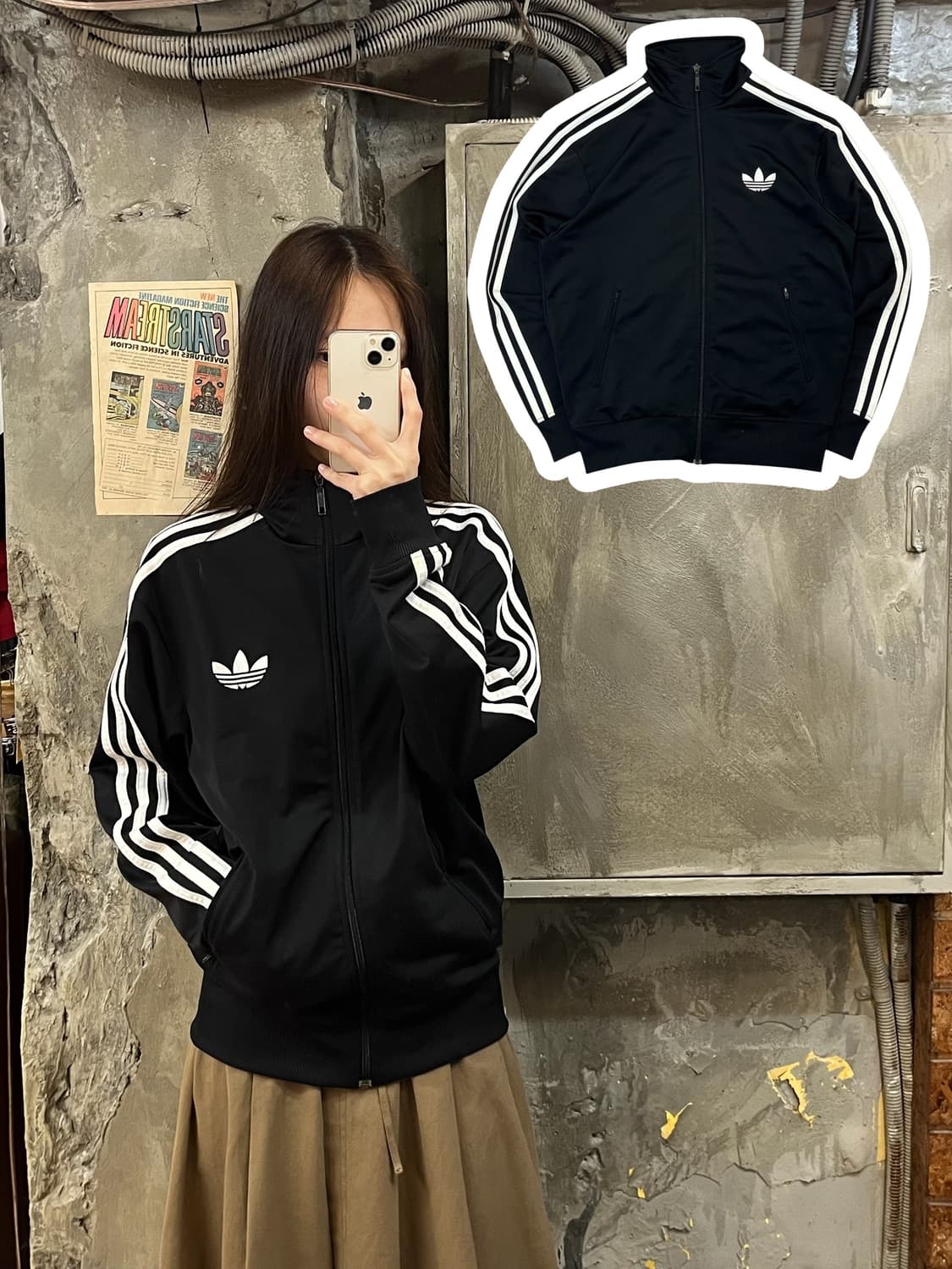 아디다스 파이어버드 져지 블랙 95 #csz637 상품이미지1