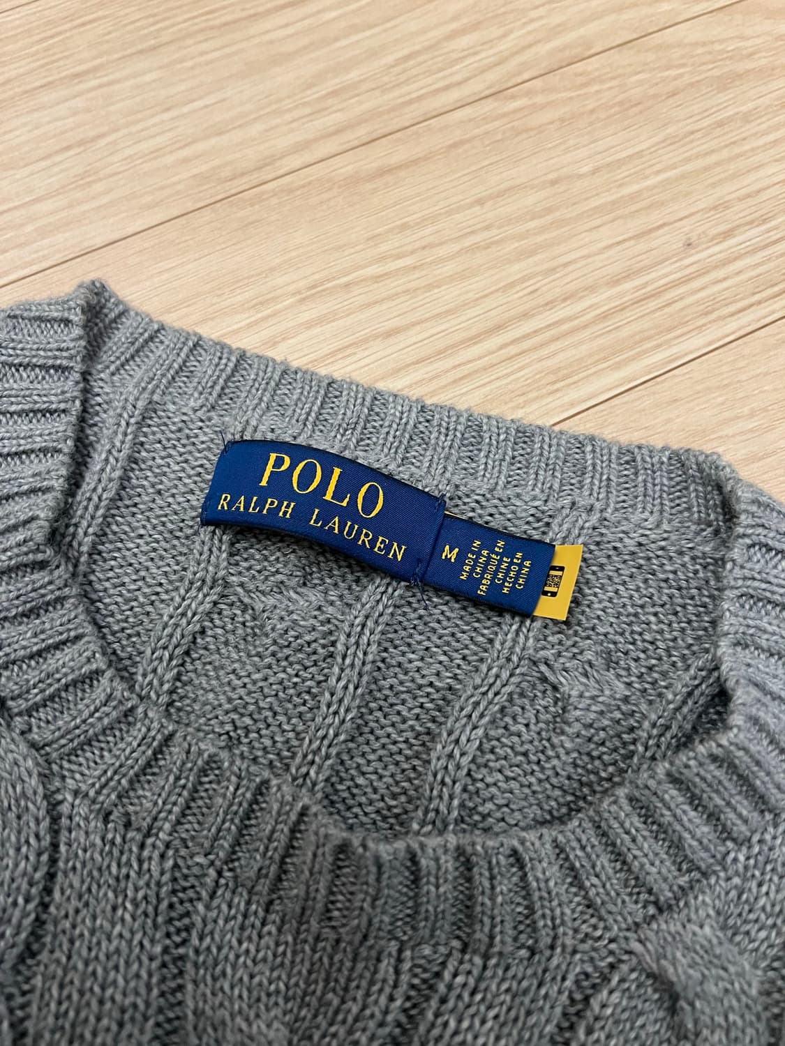 폴로 꽈배기니트 M 상품이미지2