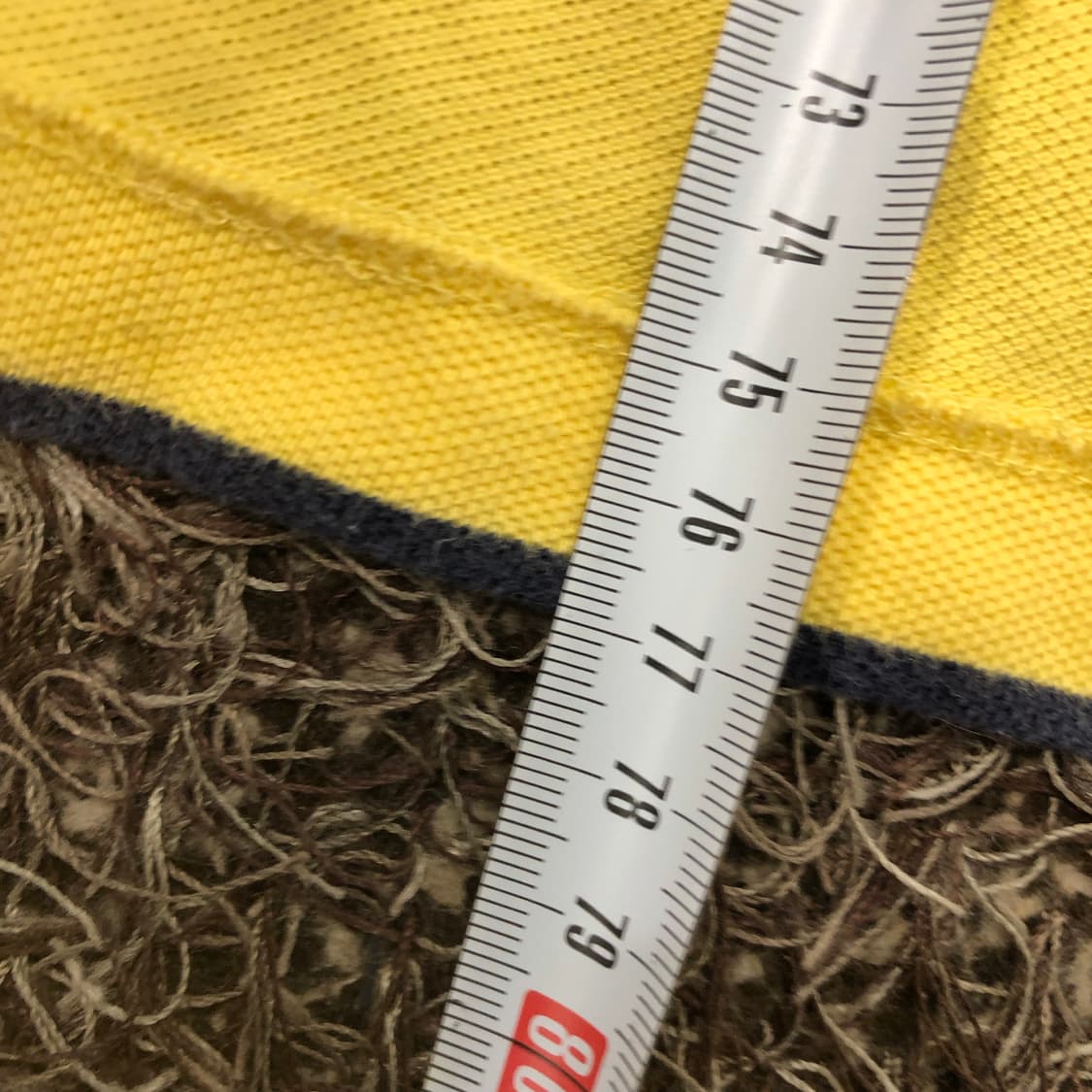 S 폴로 랄프로렌 옐로우 스트라이프 PK 카라 반팔 티셔츠 상품이미지6