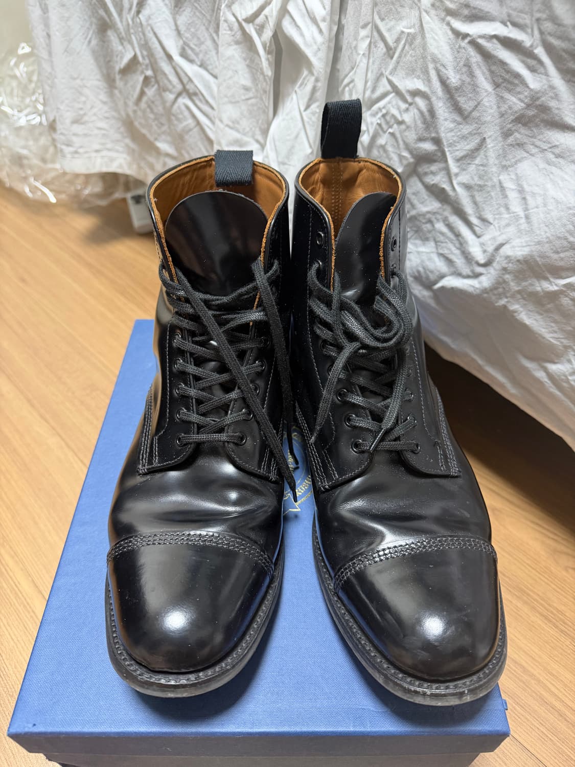 샌더스 밀리터리 캡토 부츠 uk8사이즈 상품이미지1