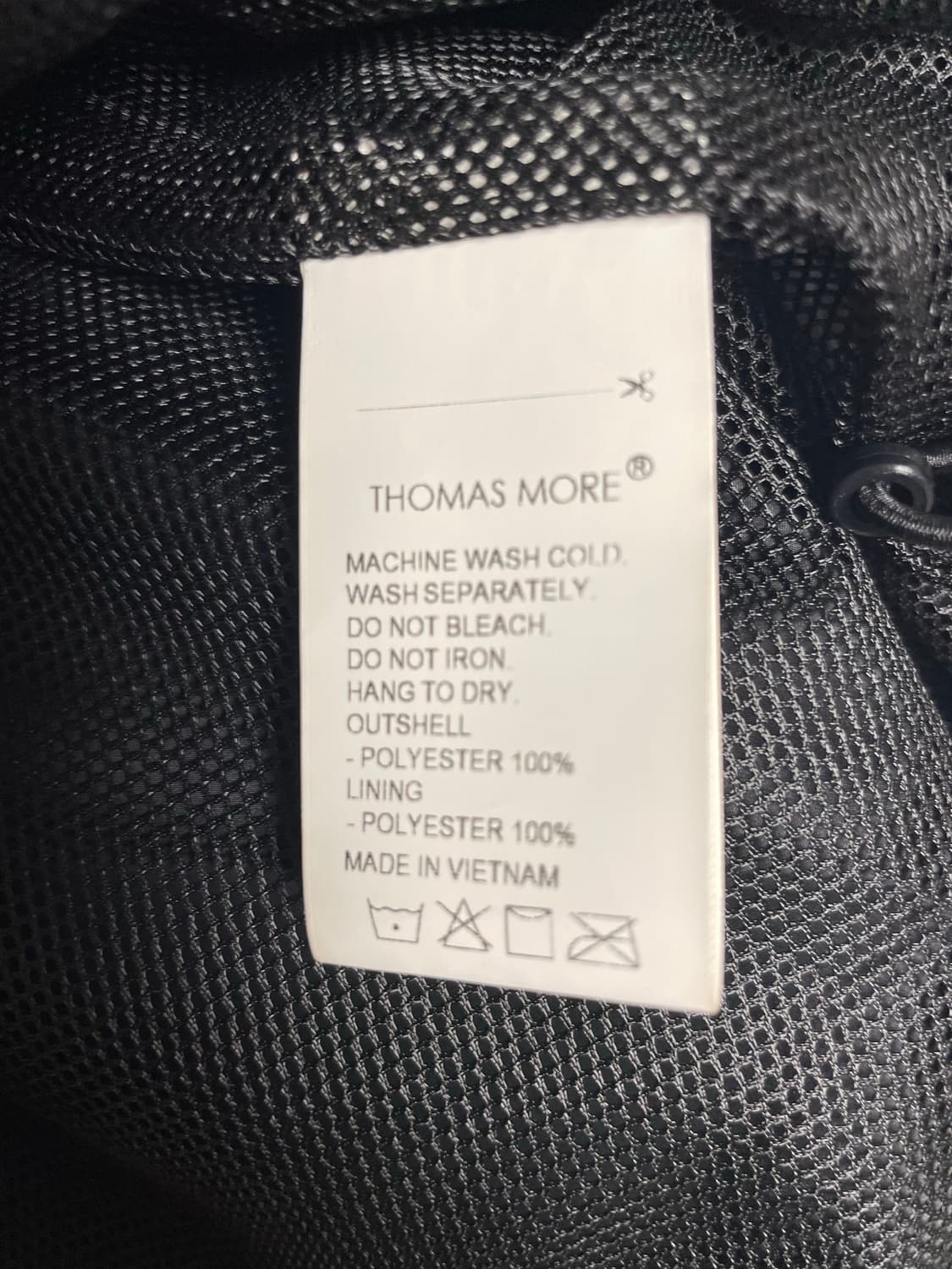 [M] 토마스모어 후드 탱커 블루종 바람막이 블랙 상품이미지5