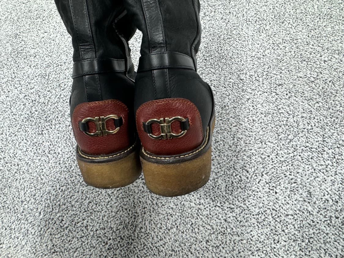 페레가모 Cinisi 레더 어그부츠  상품이미지4