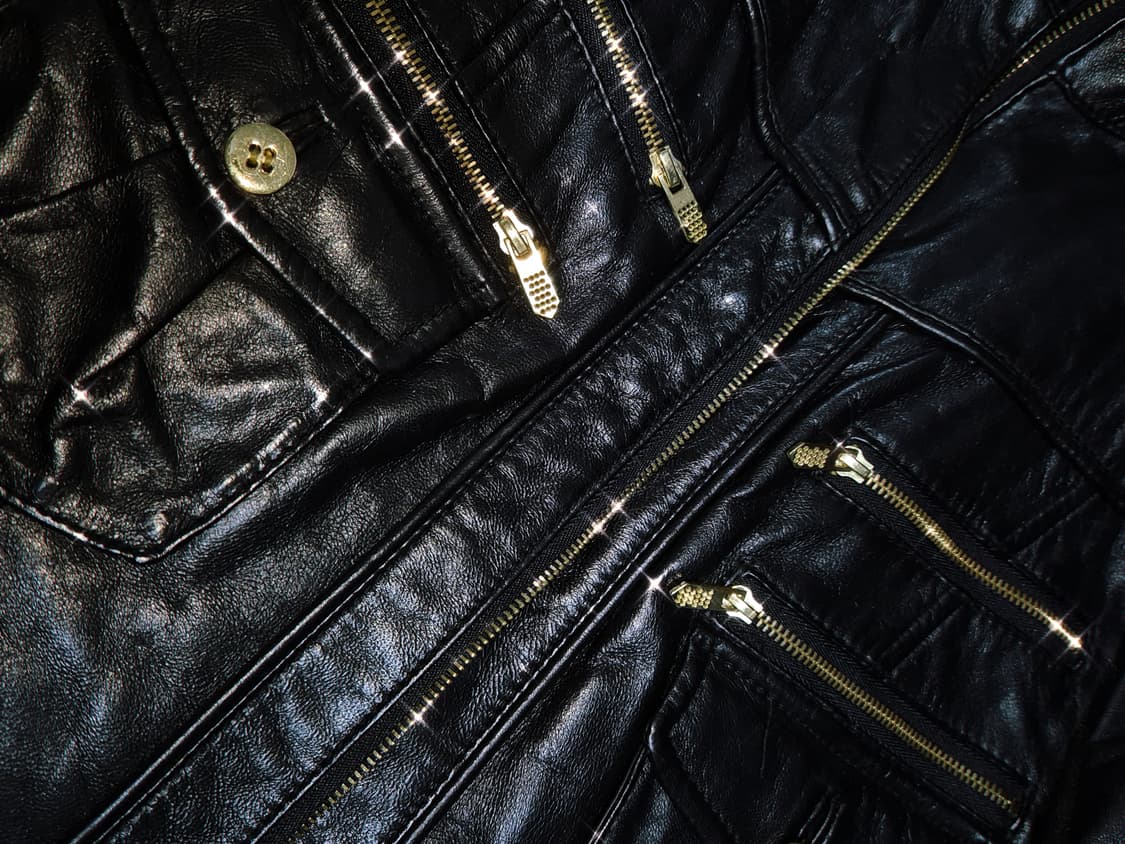 Vintage PUNK Naomi zipper leather Jacket 상품이미지2