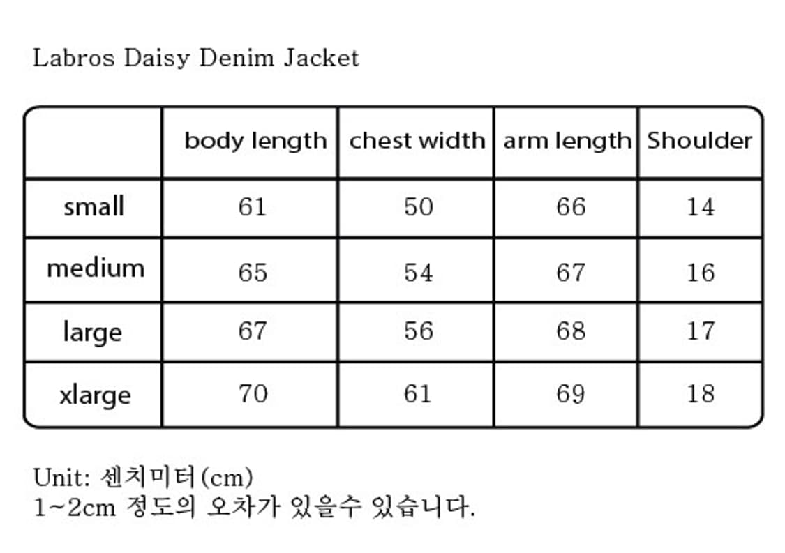 LABROS 2019 FW / Daisy Denim Jacket / S 상품이미지3