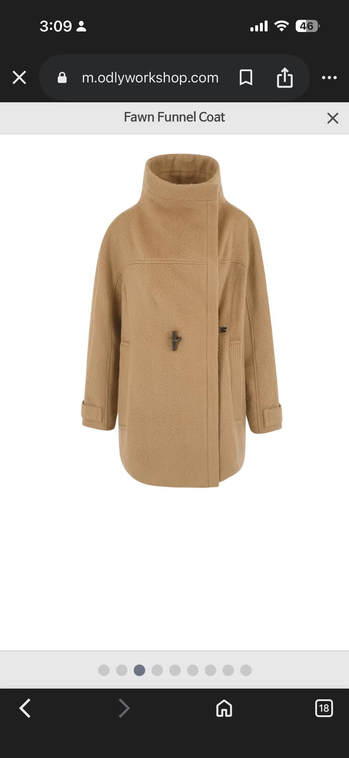 odlywork shop fawn funnel coat 상품이미지4