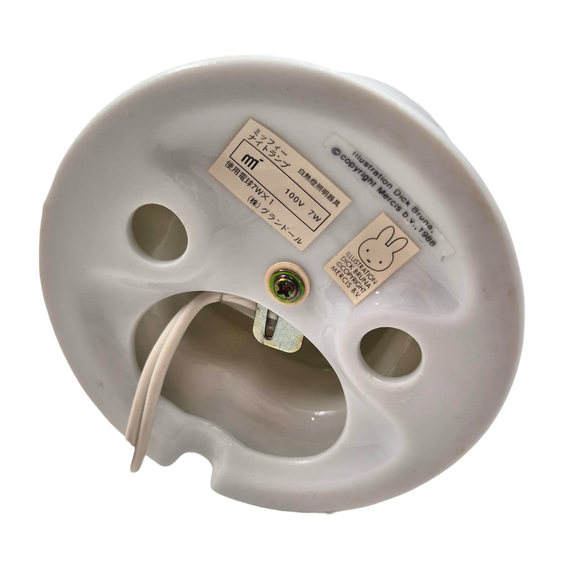 88s 미피 토끼 오리지널 포셀린 도자기 램프 상품이미지8