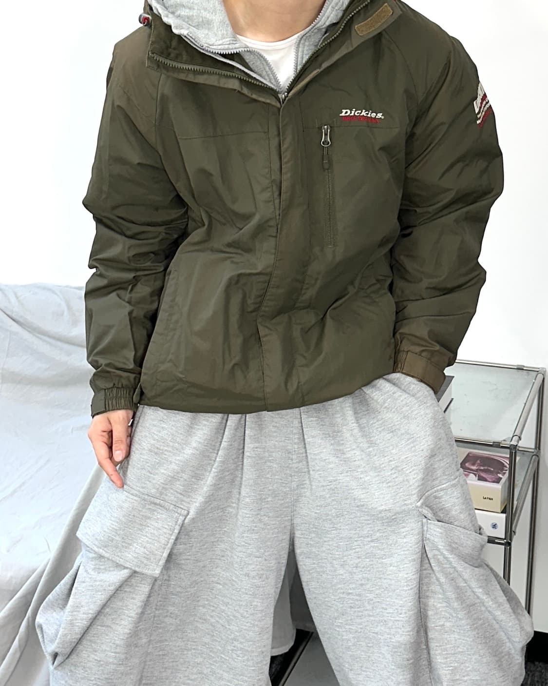 디키즈 카키 야상 바람막이 자켓 M 상품이미지2