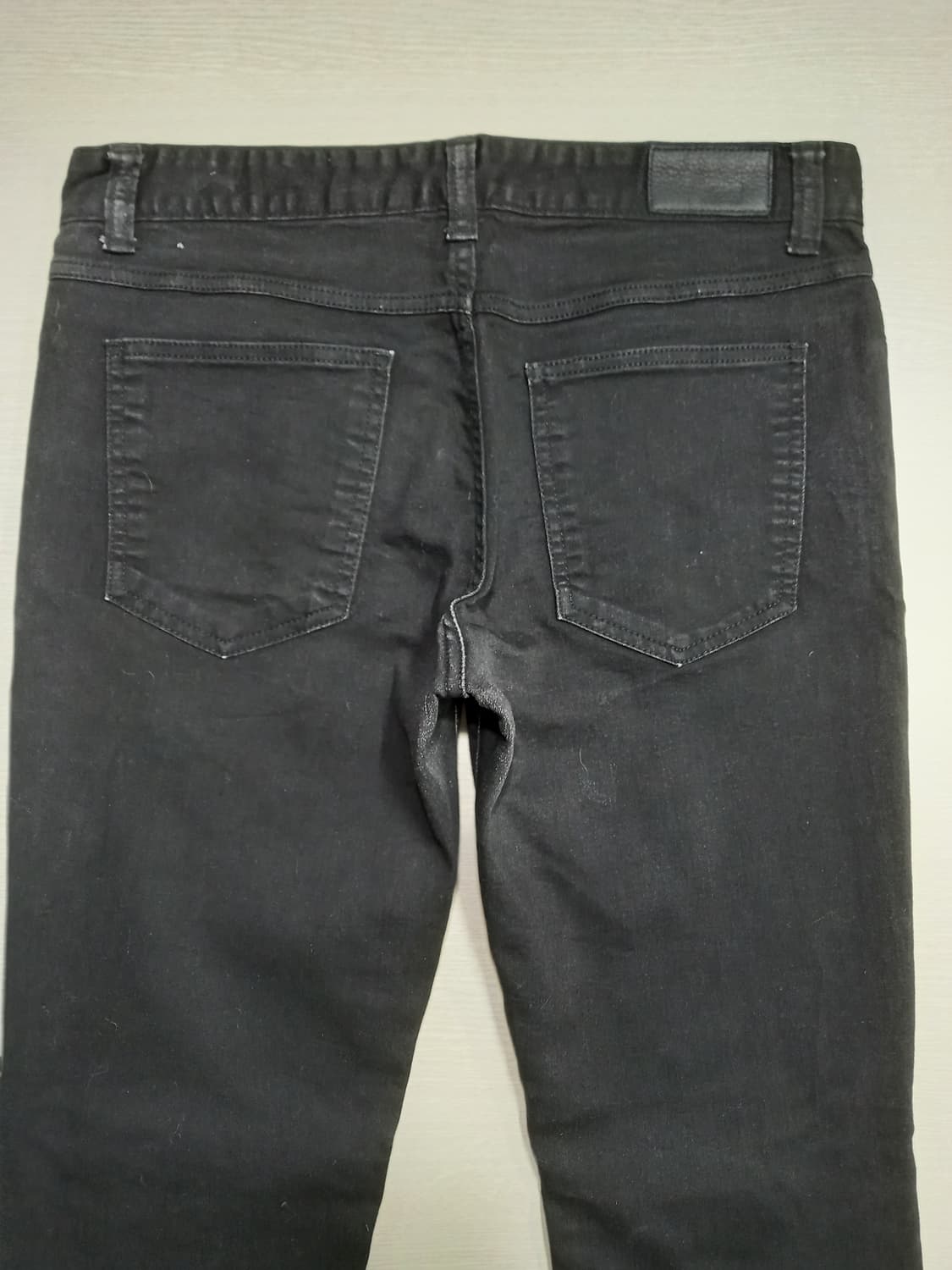 32 PLAC Kurz 스판 슬림일자진 블랙 찢청 32-258 상품이미지4