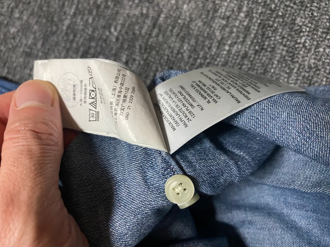 [반값이하정리] 최신QR택 폴로 데님 셔츠 정리 상품이미지9