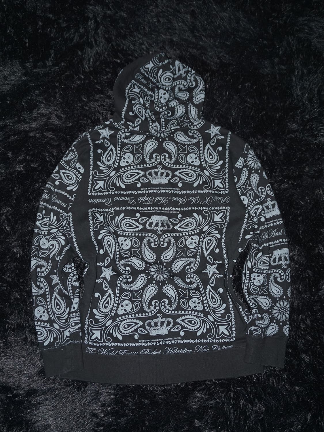 (russ-k) gothic paisley zip-up hood  상품이미지5