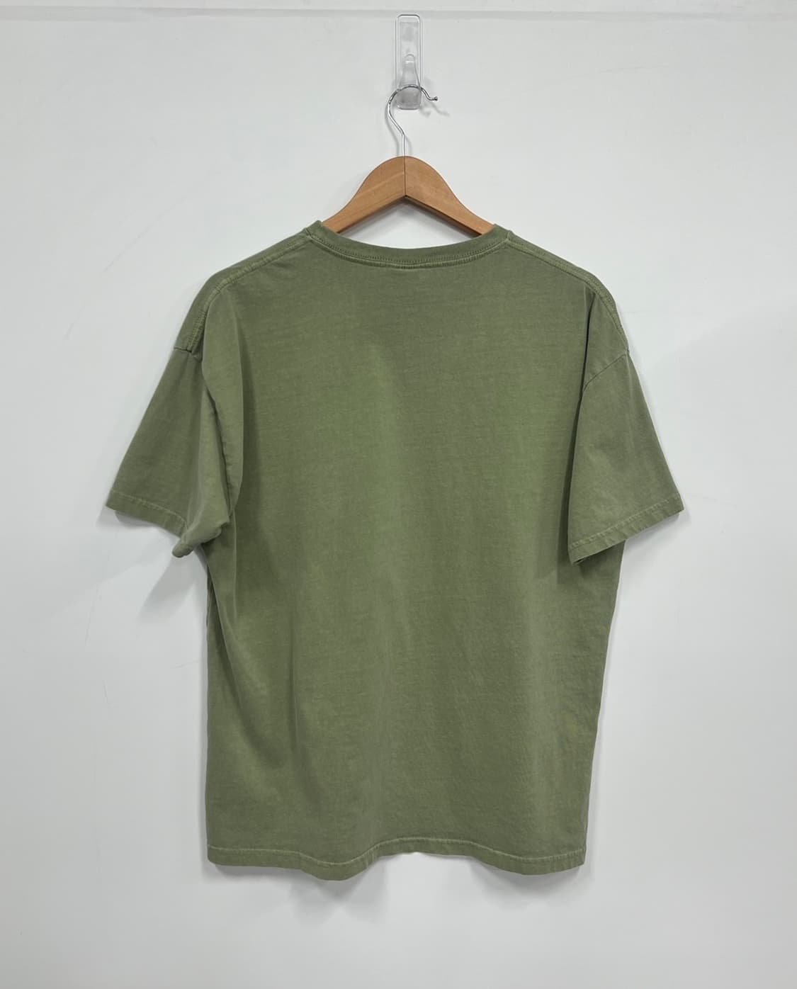 스투시 베이직 로고 카키 반팔 티셔츠 상품이미지9