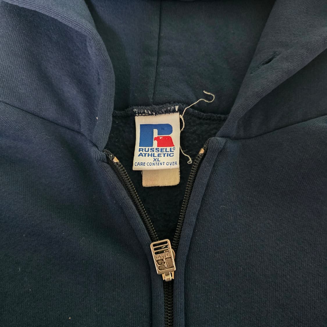 [XL] 90s 러셀 애슬레틱 후드집업 네이비 굿컨디션 상품이미지7