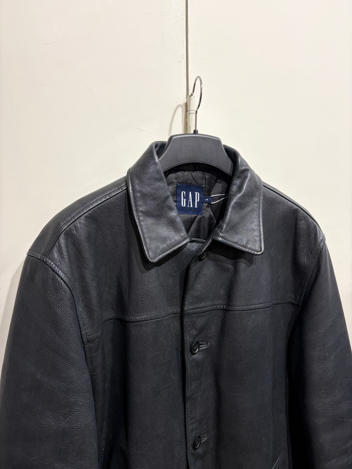 90's GAP 올드갭 레더 카 코트 상품이미지3