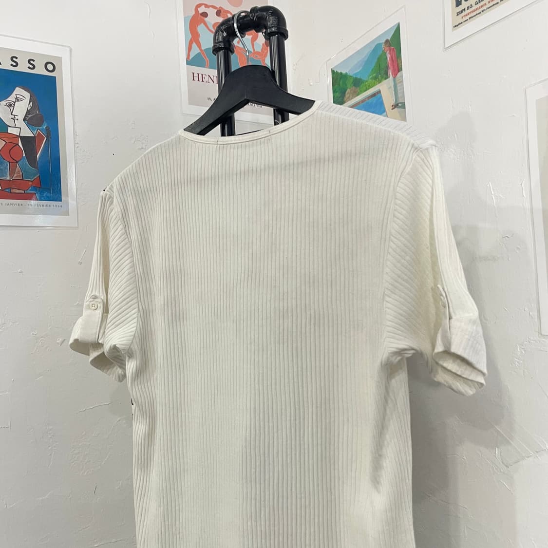 펑크 레터링 브이넥 티셔츠 상품이미지5